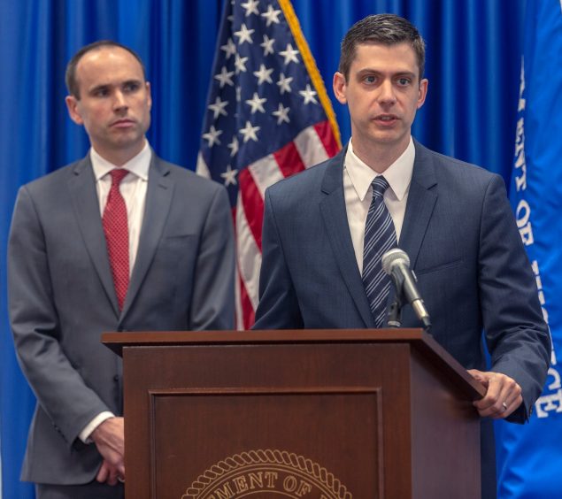 United States Attorney John F. Bash addresses the media.